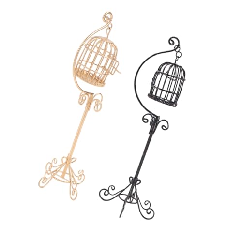 SUPVOX 2 Stück Miniaturkäfig Dekorativer Vogelkäfig Miniatur Vogelkäfig Zum Basteln Miniatur Bodenständer Requisite SUPVOX 2 Stück Miniaturkäfig Dekorativer Vogelkäfig Miniatur Vogelkäfig Zum Basteln Miniatur Bodenständer Requisite von Supvox