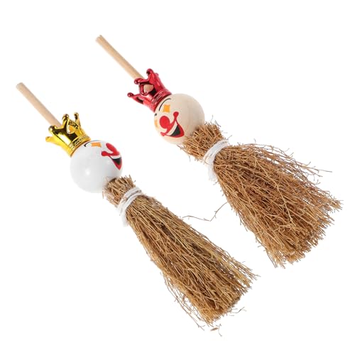 SUPVOX 2 Stück Miniaturmodell Puppenhausmöbel Minibesen zum Basteln Puppenhaus-Dekorationszubehör Halloween-Besenstiel Clown-Ornamente Feenhaus Zubehör Miniatur-Handbesen Mini-Besen Holz SUPVOX 2 Stück Miniaturmodell Puppenhausmöbel Minibesen zum Basteln Puppenhaus-Dekorationszubehör Halloween-Besenstiel Clown-Ornamente Feenhaus Zubehör Miniatur-Handbesen Mini-Besen Holz von Supvox