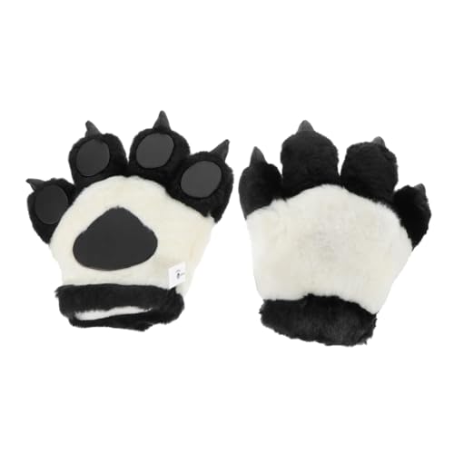 SUPVOX 2 Stück Plüsch Bär Tatzen Handschuhe Schwarze Kuschelige Party Deko Cosplay Requisiten Für Karneval Halloween Kostüm Aufführung von Supvox