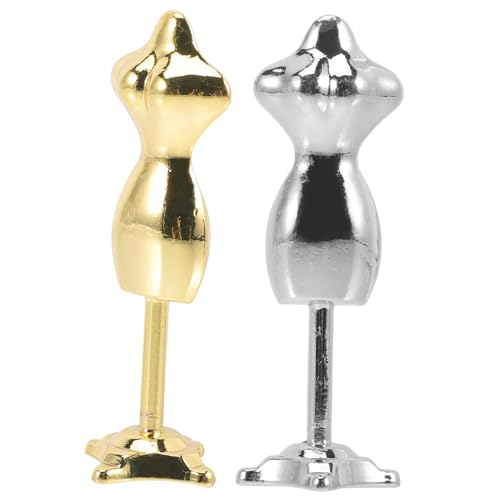 SUPVOX 2 Stück Puppen kleiderständer Glänzend Gold und Silber Mannequin für Puppenkleidung Stabiler Puppen kostümhalter für Tägliche Nutzung und Puppenhaus Dekoration SUPVOX 2 Stück Puppen kleiderständer Glänzend Gold und Silber Mannequin für Puppenkleidung Stabiler Puppen kostümhalter für Tägliche Nutzung und Puppenhaus Dekoration von Supvox