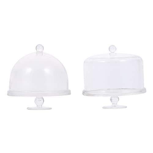 Supvox 2stücke Miniatur-tortenständer Für Puppenhaus Zubehör Mini Dessert Display Für Junge Mädchen Spielzeug Kompakt Und Tragbar von Supvox