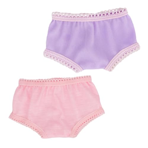 SUPVOX 2 Stück Puppenunterwäsche Kleine Doll Unterhosen Klassisch Bunte Puppenkleidung Zubehör Für Spielzeugpuppen Für Rollenspiele Und DIY von Supvox