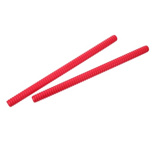 SUPVOX 2 Stück Rote Holz Rhythmusstäbe Percussion Instrumente für Lummi Sticks Musikalische Früherziehung Rhythmusgefühl und Koordination von Supvox