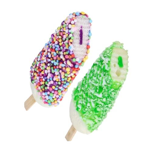 SUPVOX 2 Stück Simulierte Eiscreme Modelle Realistische Attraktive Fotorequisite für Lebensmittel und Partydekoration als Display für Eisverkauf und Eisspielzeug von Supvox