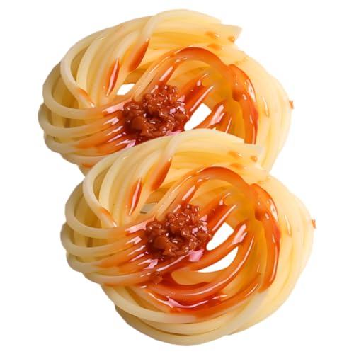SUPVOX 2 Stück Simulierte Spaghetti Dekoration Fake Food Modell mit Realistischer Fleischsoße Fotorequisite und Spielküche Zubehör Detailgetreue Pasta Nachbildung für Party und SUPVOX 2 Stück Simulierte Spaghetti Dekoration Fake Food Modell mit Realistischer Fleischsoße Fotorequisite und Spielküche Zubehör Detailgetreue Pasta Nachbildung für Party und von Supvox
