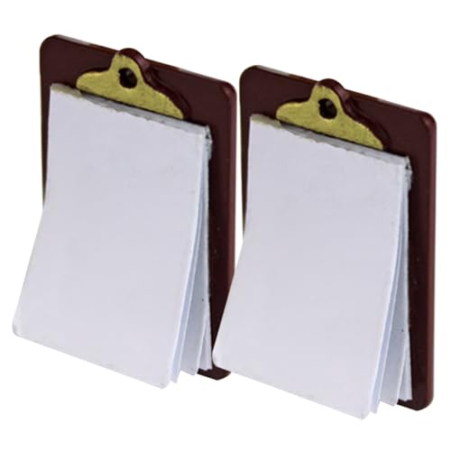SUPVOX 2 Stück Simuliertes Wordpad Schreiben Puppenhaus-zwischenablage Kind Miniaturen Schreibwaren Planke Winzig Klein Mini-schulsachen Mini-hausschmuck Brown Legierung SUPVOX 2 Stück Simuliertes Wordpad Schreiben Puppenhaus-zwischenablage Kind Miniaturen Schreibwaren Planke Winzig Klein Mini-schulsachen Mini-hausschmuck Brown Legierung von Supvox