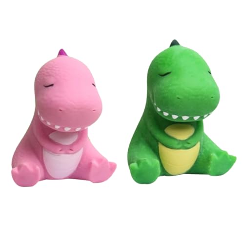 SUPVOX 2 Stück Stretchy Dinosaurier Squeezing Stressabbauendes Zappelspielzeug für Erwachsene Elastisches Fingerspielzeug Tragbar und Lustig für Party und Alltag Zufällige Farbe von Supvox