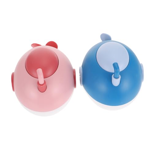 SUPVOX 2 Stück Teiliges Badewannenspielzeug für Junge Mädchen Windbetriebenes Blau und Rosa Schwimmendes Sich Bewegendes Wasserspielzeug Sicher und Unterhaltsam für Kleinkinder Geeignet von Supvox