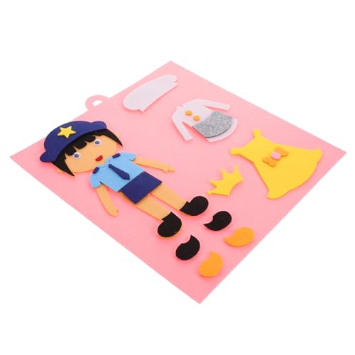 SUPVOX 2 Stück Teiliges DIY Vorschul Puzzle für Kleidungs Matching Spiel Fördert Feinmotorik Kreativität und Kognitive Entwicklung Geeignet für Zuhause und Vorschule von Supvox