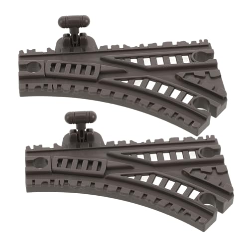 SUPVOX 2 Stück Teiliges Elastisches Eisenbahn Gleisset Flexibel Verformbar Kompatibel mit Standard Schienen Strategische Kurven für Kreatives und Motorischer Fähigkeiten bei Kindern von Supvox