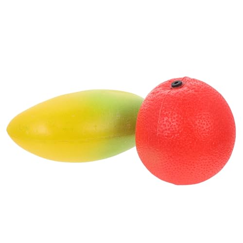 SUPVOX 2 Stück Teiliges Fruit Shaker Mango und Orange Kompakte Musikinstrumente aus Spielerisches Rhythmus Lernspielzeug für Kleinkinder zur Motorischer Fähigkeiten von Supvox