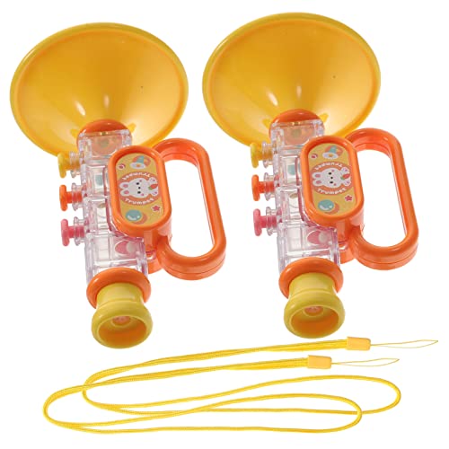 SUPVOX 2 Stück Teiliges Party Trompeten für Bunte Leichte und Sichere Blasinstrumente mit Klarem Klang für Jungen und Mädchen Tragbar und Kinderfreundlich Gestaltet von Supvox