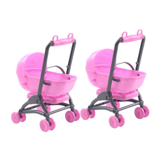SUPVOX 2 Stück Teiliges Puppenwagen Realistischer Kinderwagen für Puppen für Fantasievolles und Puppenhaus Dekoration SUPVOX 2 Stück Teiliges Puppenwagen Realistischer Kinderwagen für Puppen für Fantasievolles und Puppenhaus Dekoration von Supvox