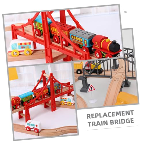 SUPVOX 2 Stück Train Schienenbrücke Robuste Langlebige Eisenbahnbrücke für Spielzeugzüge Leichtes Kunststoffmodell für Zugszenen und Kreatives Gleis Layout SUPVOX 2 Stück Train Schienenbrücke Robuste Langlebige Eisenbahnbrücke für Spielzeugzüge Leichtes Kunststoffmodell für Zugszenen und Kreatives Gleis Layout von Supvox