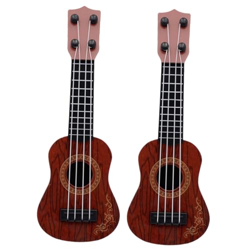 SUPVOX 2 Stück Ukulele Kunststoffspielzeug Musikinstrument Lernspielzeug für Mädchen Jahre Robustes Mini Ukelele Modell Braun Pädagogisches Anfänger Instrument für Musikalische SUPVOX 2 Stück Ukulele Kunststoffspielzeug Musikinstrument Lernspielzeug für Mädchen Jahre Robustes Mini Ukelele Modell Braun Pädagogisches Anfänger Instrument für Musikalische von Supvox