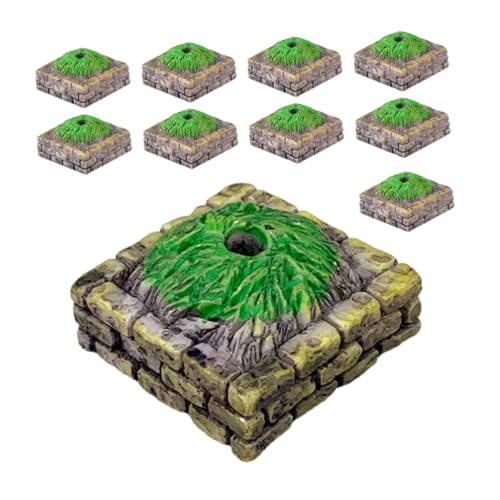 SUPVOX 20 Stück Basis Modell Baumständer für DIY Sandtisch Szenerie Dekoration Realistische Gras und Blätterdetails für Kreative Miniaturlandschaften von Supvox