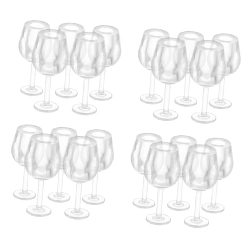 SUPVOX 20 Stück Maßstab Miniatur Glasbecher Stabile Miniatur Weingläser für Puppenhaus Zubehör Rollenspiel Dekoration Kreative Szenen SUPVOX 20 Stück Maßstab Miniatur Glasbecher Stabile Miniatur Weingläser für Puppenhaus Zubehör Rollenspiel Dekoration Kreative Szenen von Supvox