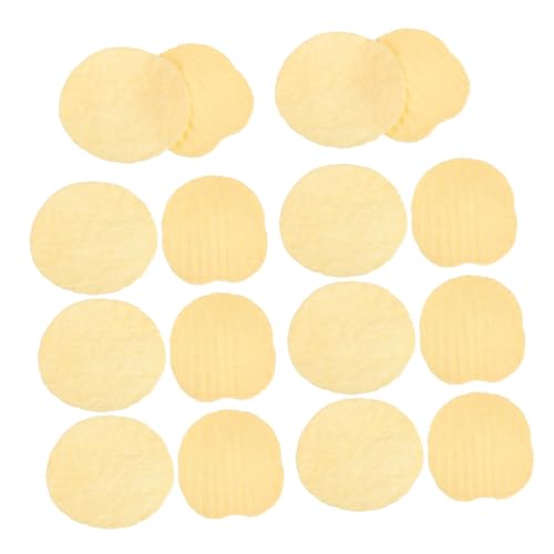 SUPVOX 20 Stück Maßstab Realistische Kartoffelchips Deko Snack Modelle für Puppenhaus Miniaturen Spielküche Food Props von Supvox