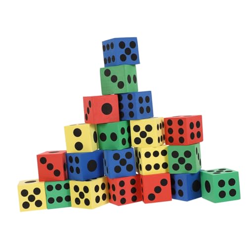 SUPVOX 20 Stück Teiliges Eva Schaumstoff Würfel Bunte Lernspielzeuge Pädagogische Würfel mit Punkten Farbenfrohe Party Mitgebsel für Mädchen und Jungen Langlebig und Zufällige Farbe SUPVOX 20 Stück Teiliges Eva Schaumstoff Würfel Bunte Lernspielzeuge Pädagogische Würfel mit Punkten Farbenfrohe Party Mitgebsel für Mädchen und Jungen Langlebig und Zufällige Farbe von Supvox