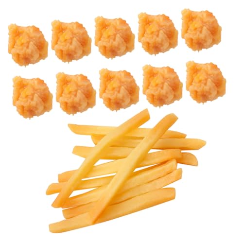 SUPVOX 20 Stück Teiliges Französische Pommes Frites und Chicken Popcorn Realistische Küchen Deko Modelle Sichere Nachbildung für Kinderküche Party und Shop Dekoration SUPVOX 20 Stück Teiliges Französische Pommes Frites und Chicken Popcorn Realistische Küchen Deko Modelle Sichere Nachbildung für Kinderküche Party und Shop Dekoration von Supvox