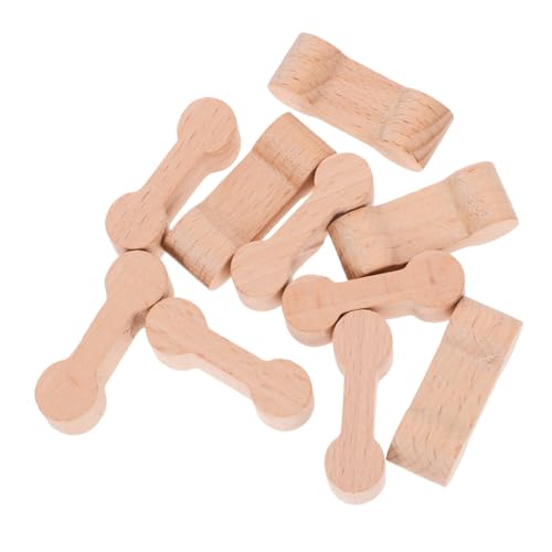SUPVOX 20 Stück Teiliges Holz Schienenverbindungsstücke für Spielzeugzüge Dekorative Adapter für Holzeisenbahnen Robust und Langlebig für Partyspielzeug von Supvox
