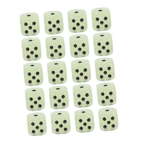 SUPVOX 20 Stück Teiliges Leuchtwürfel aus Harz Kreative Wiederverwendbare Spielwürfel für Party Ktv Bar Leicht Tragbar Unterhaltsames Partyzubehör von Supvox
