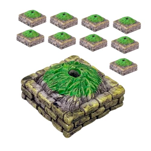 SUPVOX 20 Stück Teiliges Miniatur Baumstandbasis für DIY Sandtisch Zubehör und Landschaftsdeko für Modelllandschaften und Dioramen von Supvox