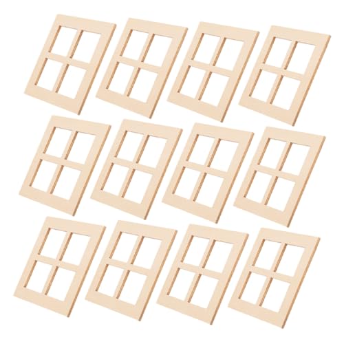 SUPVOX 20 Stück Teiliges Miniatur Holzfensterrahmen Wiederverwendbare Puppenhaus Deko Langlebige Mini Fenster für DIY Miniaturmöbel Vielseitig für Bastelprojekte und Hausdekoration SUPVOX 20 Stück Teiliges Miniatur Holzfensterrahmen Wiederverwendbare Puppenhaus Deko Langlebige Mini Fenster für DIY Miniaturmöbel Vielseitig für Bastelprojekte und Hausdekoration von Supvox