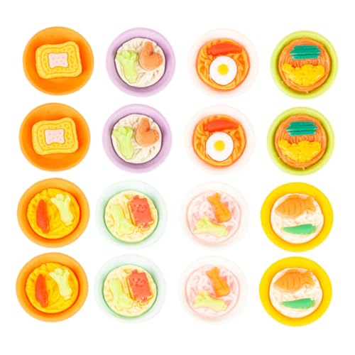 SUPVOX 20 Stück Teiliges Miniatur Puppenhaus Snack Bunte Mini Lebensmittelmodelle Realistische Miniatur Japanische Snacks Dekorative Mini Essensornamente für Puppenhaus und DIY Sammler von Supvox
