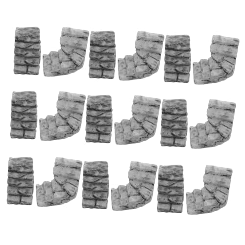 SUPVOX 20 Stück Teiliges Miniatur Treppen aus Resin Gerade und Gebogene Detailreiche Miniatur Steintreppen für Puppenhaus DIY Dekoration Leicht und Langlebig für Mikro-Landschaft und SUPVOX 20 Stück Teiliges Miniatur Treppen aus Resin Gerade und Gebogene Detailreiche Miniatur Steintreppen für Puppenhaus DIY Dekoration Leicht und Langlebig für Mikro-Landschaft und von Supvox