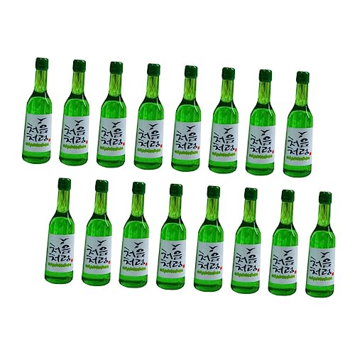 SUPVOX 20 Stück Teiliges Miniatur Weinflaschen Modell aus Harz Koreanisches Reiswein Flaschen Deko für Puppenhaus Realistische und Langlebige Mini Flaschen für Kreative Gestaltung von Supvox