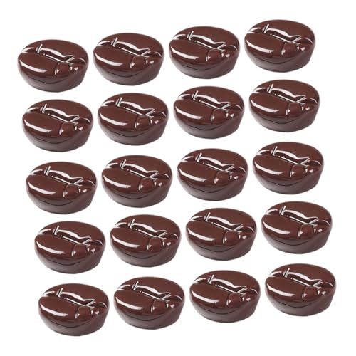 SUPVOX 20 Stück Teiliges Realistische Kaffeebohnen Modell DIY Beans Craft Dekoration Vielseitig für Hausdeko Fotografie Requisiten und Handyzubehör für Partys und Displays von Supvox