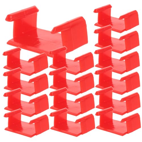 SUPVOX 20 Stück Teiliges Schienenclips aus Kunststoff Stabile Gleisklemmen für Modelleisenbahnen Rote Zugschienen Verbinder für Sicheres Einfaches Aufbauen von Eisenbahnspielzeug SUPVOX 20 Stück Teiliges Schienenclips aus Kunststoff Stabile Gleisklemmen für Modelleisenbahnen Rote Zugschienen Verbinder für Sicheres Einfaches Aufbauen von Eisenbahnspielzeug von Supvox