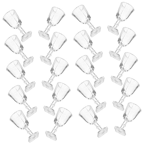 SUPVOX 20 Stück Weinglas- Weingläser Mini kleine Gläser Brille Partygeschenke für Kinderspielzeug Puppenhausbrille Festliche Brille Harz SUPVOX 20 Stück Weinglas- Weingläser Mini kleine Gläser Brille Partygeschenke für Kinderspielzeug Puppenhausbrille Festliche Brille Harz von Supvox