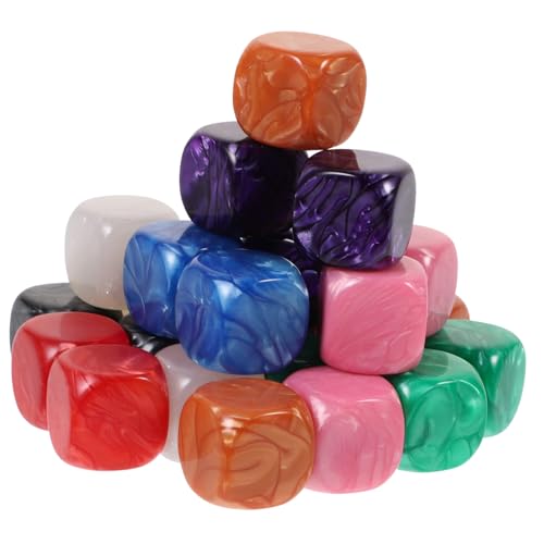 SUPVOX 24 Stück Teiliges DIY Würfelset Farbige Acryl Würfel mit Runden Ecken zum Bemalen Basteln für Familien Kreative Blanko Würfel Zubehör SUPVOX 24 Stück Teiliges DIY Würfelset Farbige Acryl Würfel mit Runden Ecken zum Bemalen Basteln für Familien Kreative Blanko Würfel Zubehör von Supvox