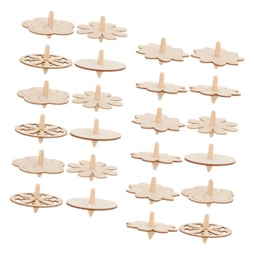 SUPVOX 24 Stück Teiliges Holz Unbemalt zum Bemalen und Basteln Schnelles Drehen Kinderfreundlich Druckentlastend Pädagogisches DIY kreiselspielzeug für Kreative Hand Auge koordination SUPVOX 24 Stück Teiliges Holz Unbemalt zum Bemalen und Basteln Schnelles Drehen Kinderfreundlich Druckentlastend Pädagogisches DIY kreiselspielzeug für Kreative Hand Auge koordination von Supvox