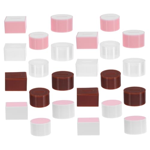 SUPVOX 24 Stück Teiliges Miniatur Puppenhaus Taschentuchbox Puppenmöbel Zubehör mit Elegantem Design für Badezimmer und Wohnzimmer im Stil Langlebig und Realistisch Gestaltet von Supvox