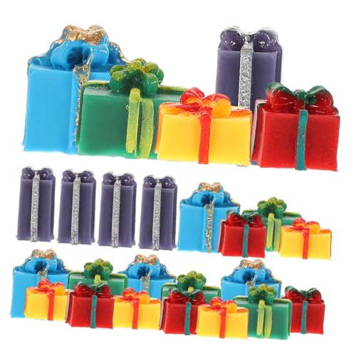SUPVOX 25 Stück Weihnachtsboxen Teiliges aus Resin Puppenhaus Dekoration Weihnachtsdeko für DIY Projekte Farbenfrohe Miniaturen für Festliche für Familie und Freunde SUPVOX 25 Stück Weihnachtsboxen Teiliges aus Resin Puppenhaus Dekoration Weihnachtsdeko für DIY Projekte Farbenfrohe Miniaturen für Festliche für Familie und Freunde von Supvox