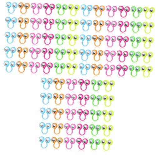 SUPVOX 3 Sätze Teiliges Mit Drehbaren Finger Ringen Große Bewegliche Augen Interaktives Puppen Für Kreatives Lernen Rollenspiele Partys Und Zufällige Farbe 30 Stück * 3 von Supvox