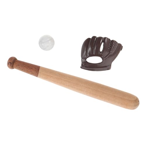 SUPVOX 3 Sets Displays Dekor Für Sammler Dekorationen Und Projekte Ball Holzmodell Basteln Baseballmodelle Ausrüstung Basteln Sport Mit Display Tiny House Zubehör von Supvox