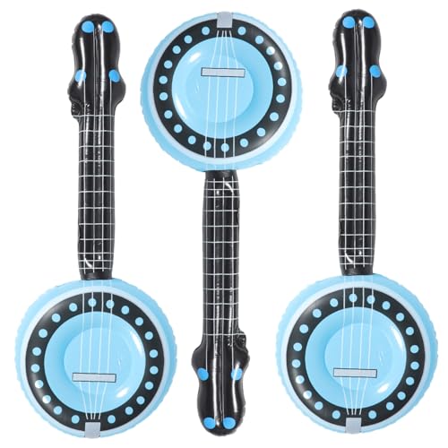 SUPVOX 3 Stück Aufblasbares Musikinstrument PVC Banjo Horn Party Deko Wiederverwendbar Leicht Tragbar Sicher für Mädchen Jungen Ab Jahren SUPVOX 3 Stück Aufblasbares Musikinstrument PVC Banjo Horn Party Deko Wiederverwendbar Leicht Tragbar Sicher für Mädchen Jungen Ab Jahren von Supvox