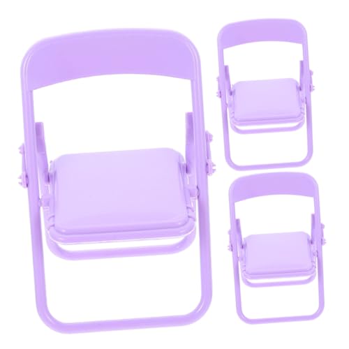 SUPVOX 3 Stück Kleiner Stuhl Im Puppenhaus Zubehör Möbel Dekoration Drinnen Künstlich Falten Miniatur Gefälscht Für Mini Klappstuhl Foto -Requisiten Violett Plastik SUPVOX 3 Stück Kleiner Stuhl Im Puppenhaus Zubehör Möbel Dekoration Drinnen Künstlich Falten Miniatur Gefälscht Für Mini Klappstuhl Foto -Requisiten Violett Plastik von Supvox