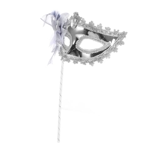 SUPVOX 3 Stück Maskerade Halloween Karneval Party Maske Hand Held Maske Prom Prinzessin venezianische Maske Abschlussfeier Party Silber Maske mit Stab SUPVOX 3 Stück Maskerade Halloween Karneval Party Maske Hand Held Maske Prom Prinzessin venezianische Maske Abschlussfeier Party Silber Maske mit Stab von Supvox