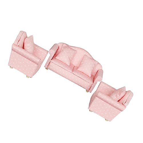 Supvox 3stücke Teiliges Mini-Sofa-Set Für Mit Kissen Rosa Gepunktetes Design Für Desktop-Dekoration Und Spielzeug Für Miniaturmodelle Und -projekte Supvox 3stücke Teiliges Mini-Sofa-Set Für Mit Kissen Rosa Gepunktetes Design Für Desktop-Dekoration Und Spielzeug Für Miniaturmodelle Und -projekte von Supvox