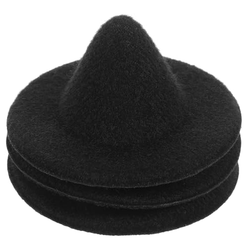 SUPVOX 3 Stück Miniatur Hexenhüte für Puppen Handgemachte DIY Hüte Schwarz Süße Accessoires für Halloween Puppenhaus Dekoration SUPVOX 3 Stück Miniatur Hexenhüte für Puppen Handgemachte DIY Hüte Schwarz Süße Accessoires für Halloween Puppenhaus Dekoration von Supvox
