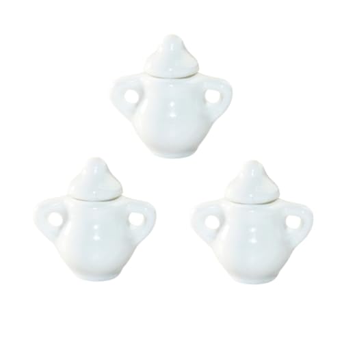SUPVOX 3 Stück Miniatur Teiliges Mini Keramik Zuckerdosen Weiß für Puppenhaus Küche Sichere Leichte Deko für Spielküche und Kreative Miniaturszenen SUPVOX 3 Stück Miniatur Teiliges Mini Keramik Zuckerdosen Weiß für Puppenhaus Küche Sichere Leichte Deko für Spielküche und Kreative Miniaturszenen von Supvox