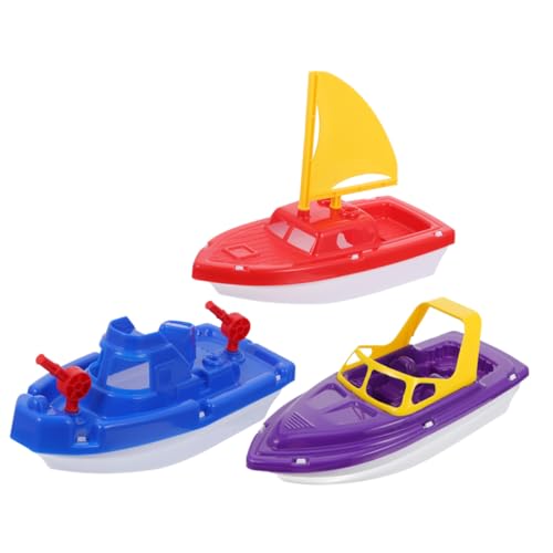 SUPVOX 3 Stück Teiliges Badewannenspielzeug Kunststoff Segelboot Schnellboot Leicht für Kleinkinder Strand und Badespaß Robust SUPVOX 3 Stück Teiliges Badewannenspielzeug Kunststoff Segelboot Schnellboot Leicht für Kleinkinder Strand und Badespaß Robust von Supvox
