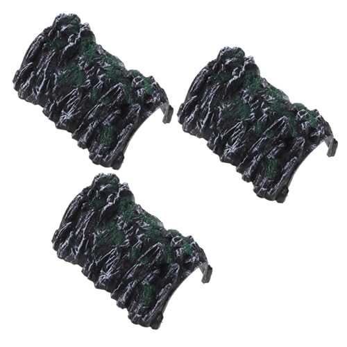 SUPVOX 3 Stück Teiliges Eisenbahn Tunnel Zubehör aus Robustem Kunststoff Miniatur Felsentunnel Spielset für Präzise Miniatur Zugschienen Sicher und Langlebig von Supvox