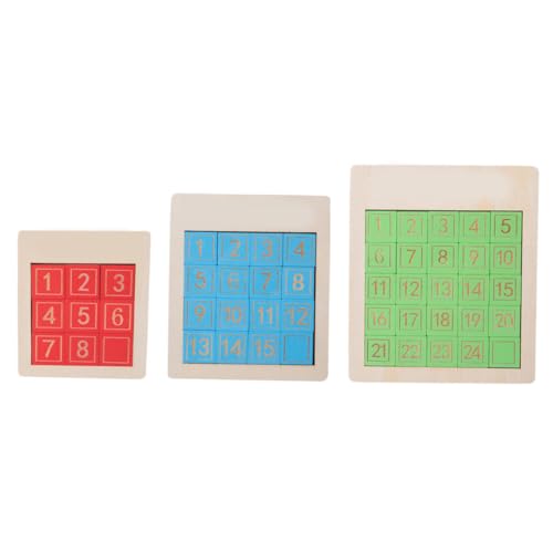 SUPVOX 3 Stück Teiliges Holz Schiebespiel Zahlenpuzzle Lernspielzeug Teilig Fördert Problemlösung Kreativität für Vorschule und Grundschule SUPVOX 3 Stück Teiliges Holz Schiebespiel Zahlenpuzzle Lernspielzeug Teilig Fördert Problemlösung Kreativität für Vorschule und Grundschule von Supvox