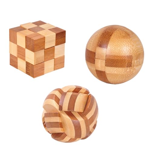 SUPVOX 3 Stück Teiliges Kongming Schloss Pädagogisches Holzspielzeug und Feinmotorik Gehirntrainer für Erwachsene Nachhaltiges Puzzle zur Geschicklichkeitsentwicklung SUPVOX 3 Stück Teiliges Kongming Schloss Pädagogisches Holzspielzeug und Feinmotorik Gehirntrainer für Erwachsene Nachhaltiges Puzzle zur Geschicklichkeitsentwicklung von Supvox